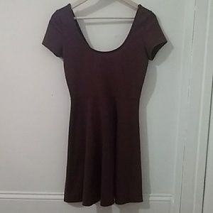 Maroon Skater Dress